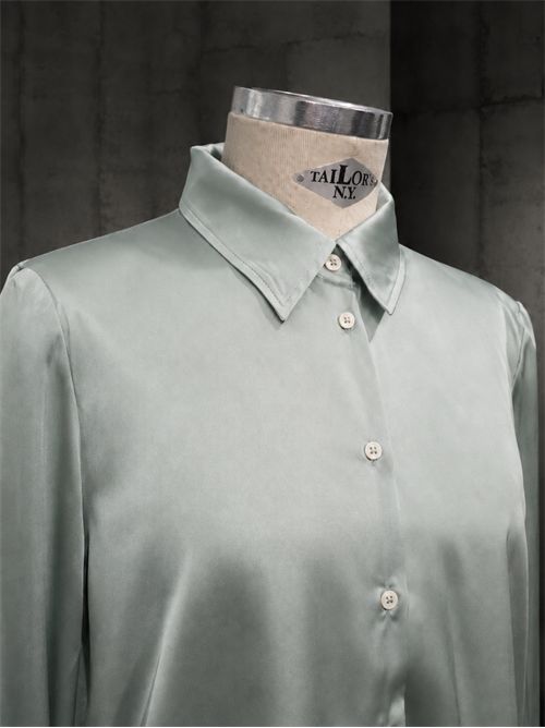 Camicia morbida raso MARELLA EMME | EMMEDROVERDE MENTA